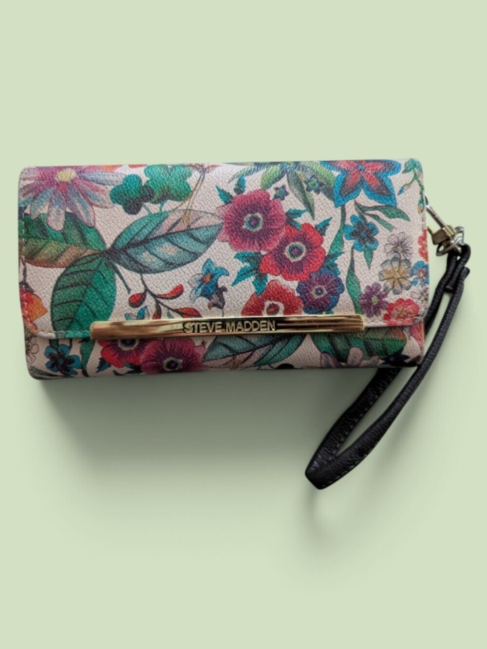Steve Madden Floral Wristlet Clutch - EUC